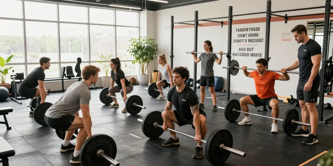 Prime Pharma Steroids in een moderne sportschool met fitnessers die samenwerken bij krachttraining.