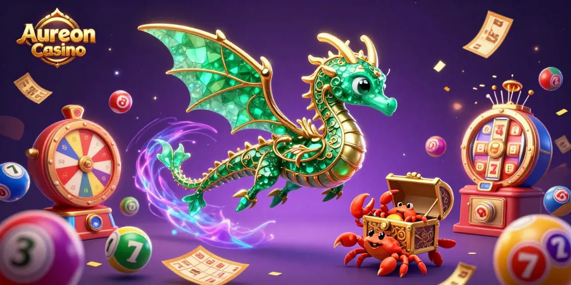 Aureon Casino players enjoy vibrant slot games amidst a magical sea backdrop.